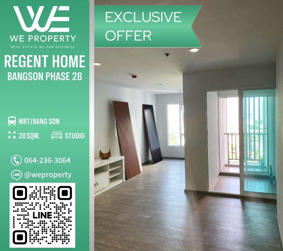 ขายคอนโดบางซื่อ วงศ์สว่าง เตาปูน : ห้องเปล่าวิวดีไม่มีตึกบัง ราคาพิเศษ!!⭐Regent Home บางซ่อน 2 เฟส 28