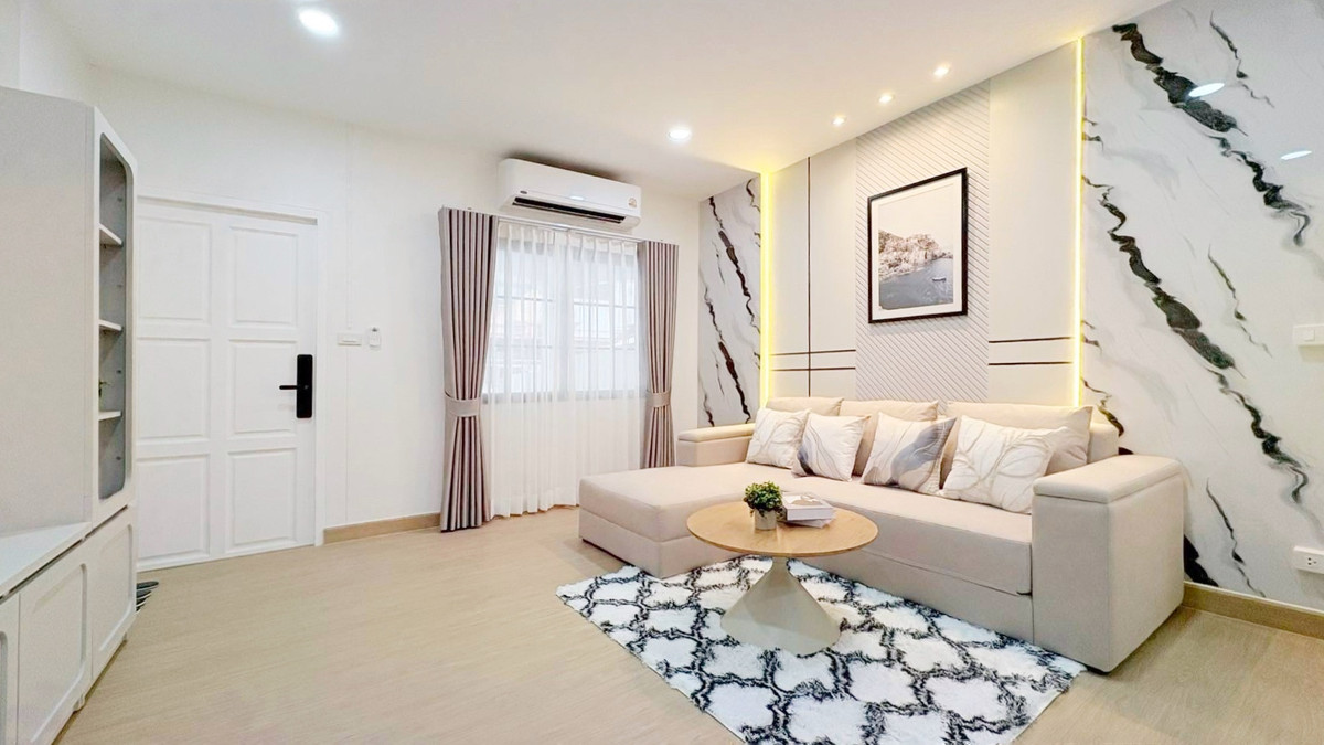 For SaleTownhomeLadprao101, Happy Land, The Mall Bang Kapi : 🏡 Baan Phibun Lat Phrao 101 II, 2-story townhome near the Yellow Line ✨✨