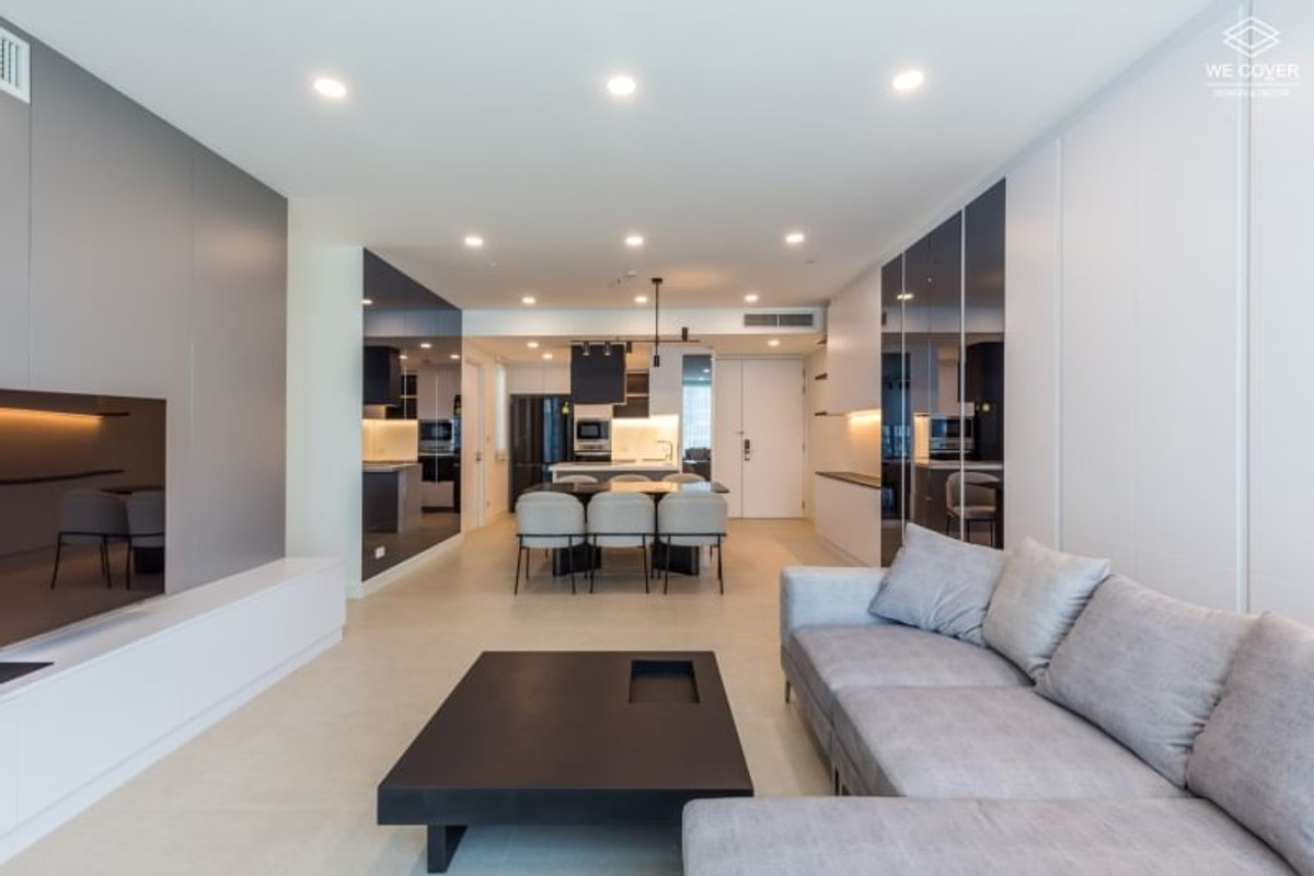 ให้เช่าคอนโดสุขุมวิท อโศก ทองหล่อ : Luxury 3 Bed Condo at Fullerton | BTS Thong Lo Nearby Spacious 132 sqm, Pool & Gym, Rent 120,000 THB/Month!