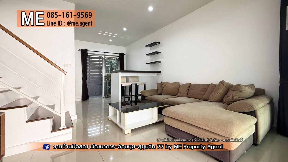 For RentTownhomePattanakan, Srinakarin : Townhouse for rent, newly renovated, Willet Light Pattanakarn 38, furnished, ready to move in, near Sukhumvit, Thonglor, Ekkamai, call 064-954-9619 (RTG44-17)