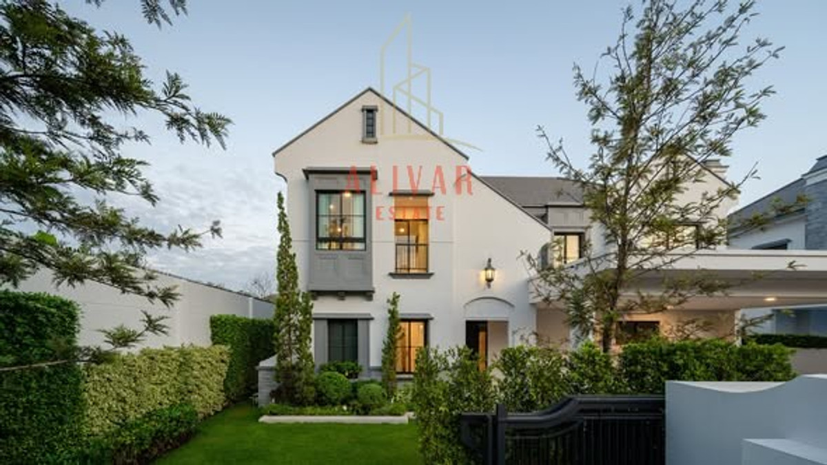 HousePattanakan, Srinakarin : SH010026 For sale/rent, 2-story luxury detached house at Nantawan Village, Rama 9-Krungthep Kreetha New Road (4Bed5Bath)