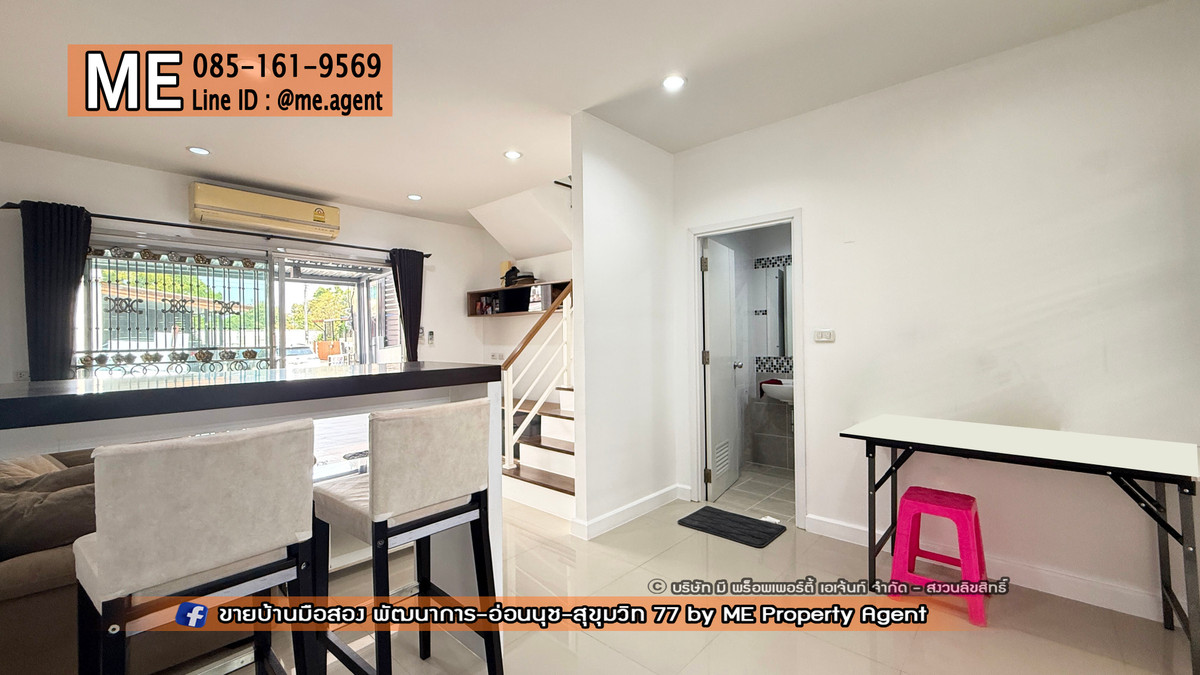 For RentTownhomePattanakan, Srinakarin : Townhouse for rent, newly renovated, Willet Light Pattanakarn 38, furnished, ready to move in, near Sukhumvit, Thonglor, Ekkamai, call 064-954-9619 (RTG44-17)