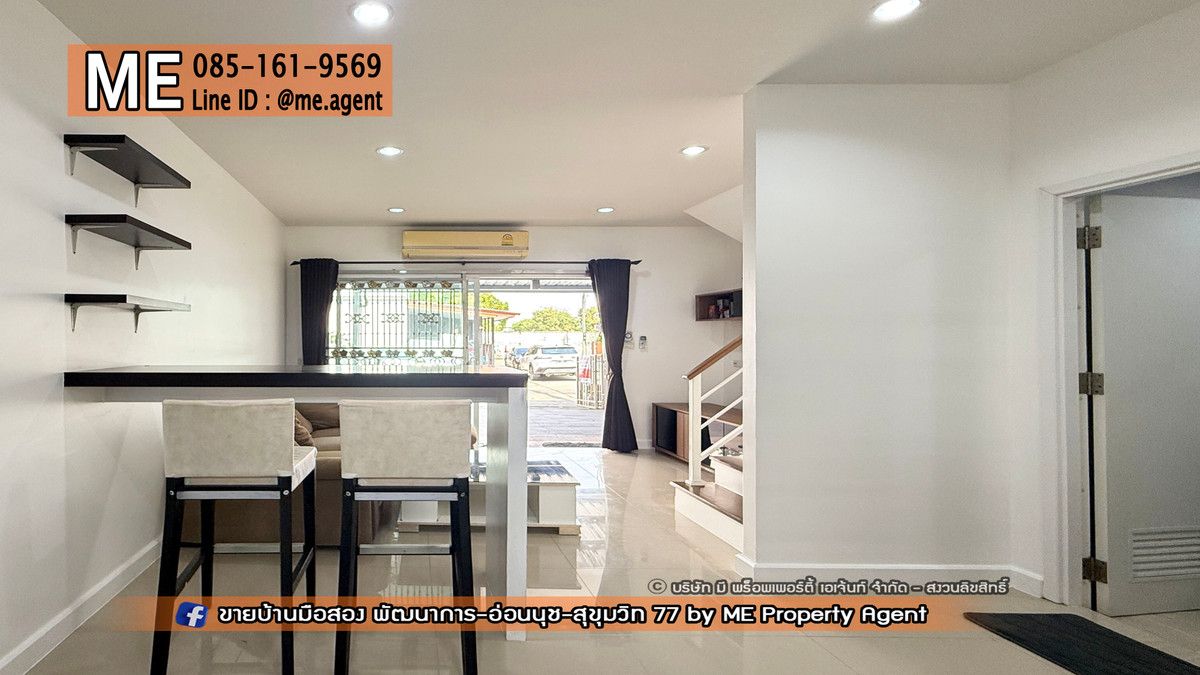 For RentTownhomePattanakan, Srinakarin : Townhouse for rent, newly renovated, Willet Light Pattanakarn 38, furnished, ready to move in, near Sukhumvit, Thonglor, Ekkamai, call 064-954-9619 (RTG44-17)