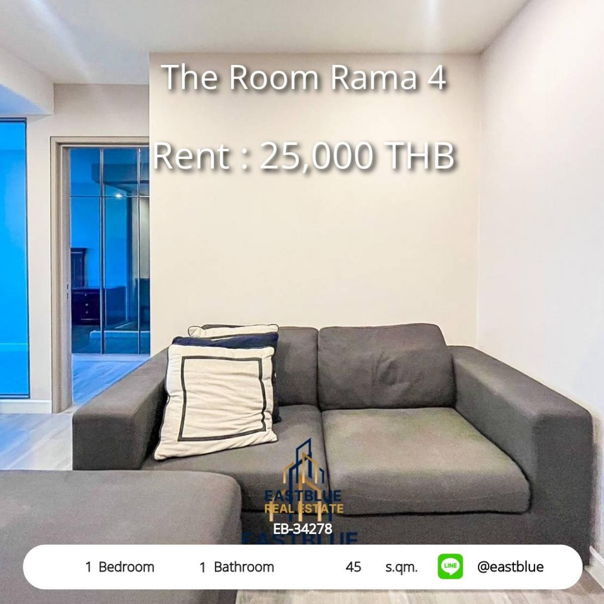 ให้เช่าคอนโดสยาม จุฬา สามย่าน : 28/01/2026, ใจกลางเมือง ใกล้ BTS หัวลำโพง! 1 ห้องนอน 45 ตร.ม. The Room Rama 4 เช่าเพียง 25,000 บาท!
