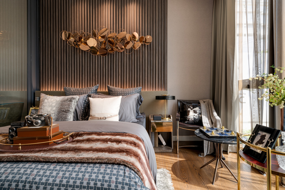 For SaleCondoSathorn, Narathiwat : Luxury condo bedroom at Supalai Icon Sathorn, Contact 062-496-6454