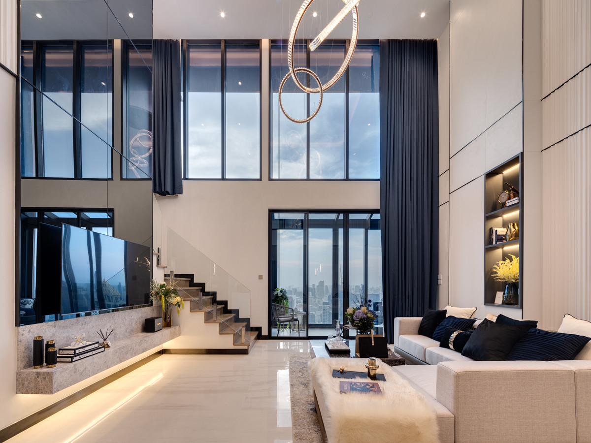 For SaleCondoSathorn, Narathiwat : Luxury 3 bedroom duplex condo at Supalai Icon Sathorn, Contact 062-496-6454