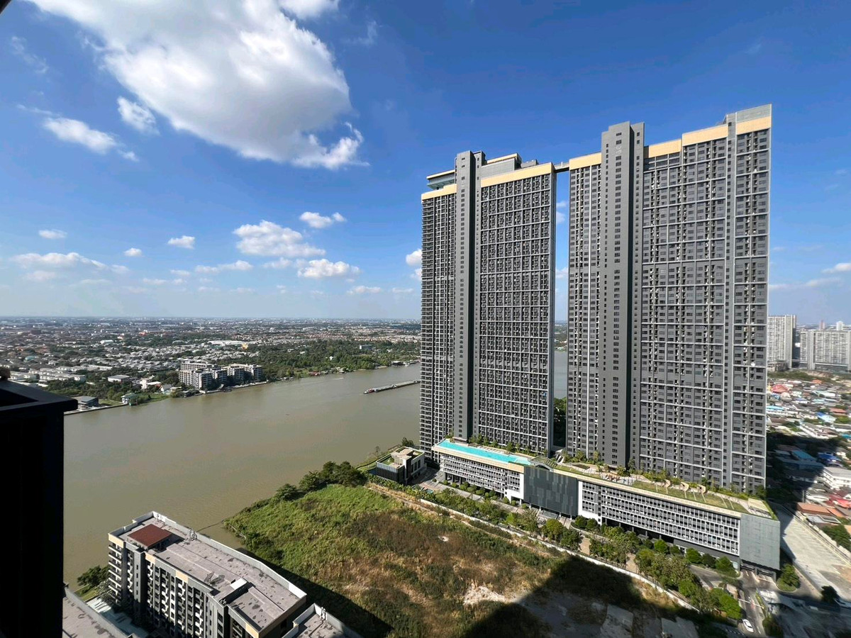 ให้เช่าคอนโดรัตนาธิเบศร์ สนามบินน้ำ พระนั่งเกล้า : ให้เช่า politan rive ชั้น 34 ขนาด 30 ตร.ม. วิวแม่น้ำ ครบพร้อมอยู่ ราคาประหยัด