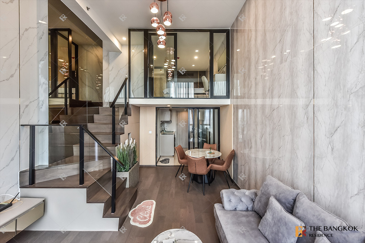 For SaleCondoRatchathewi,Phayathai : 🌆 Modern Loft-Style 2 Bedroom Fully Furnished - Park Origin Ratchathewi 🚆 Near BTS Ratchathewi