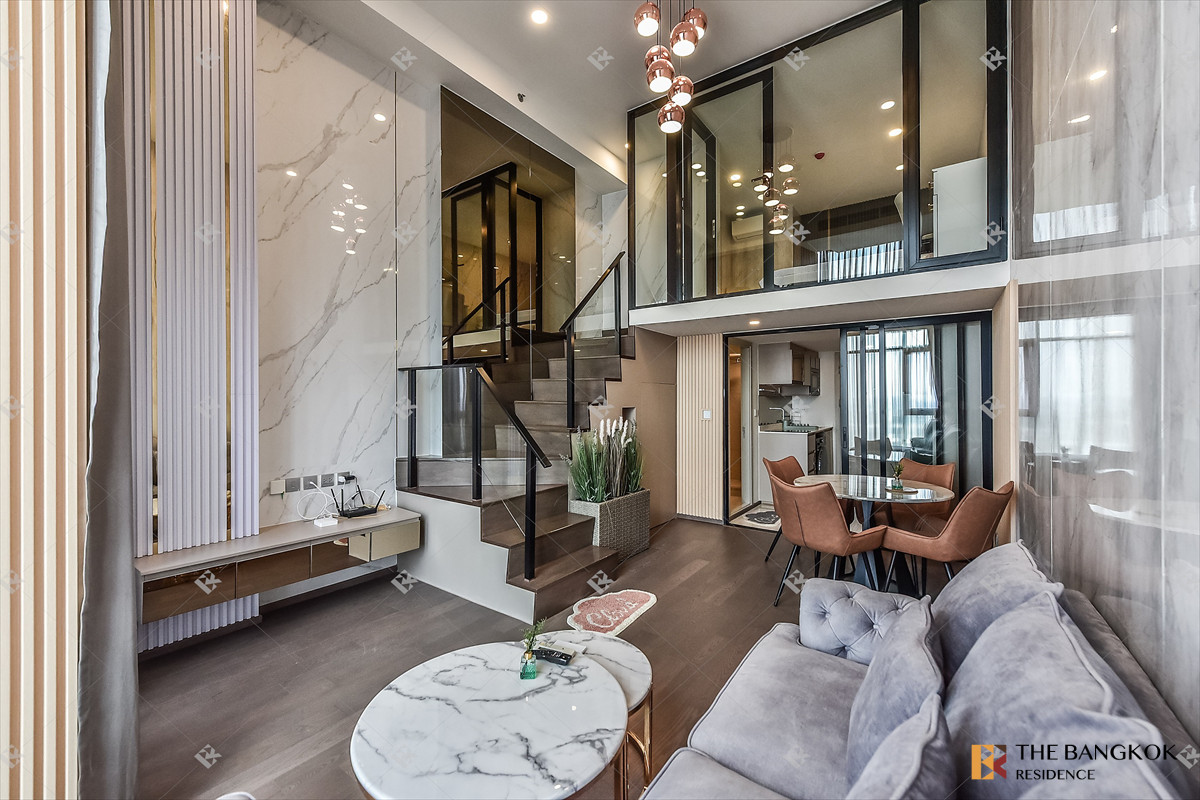 For SaleCondoRatchathewi,Phayathai : 🌆 Modern Loft-Style 2 Bedroom Fully Furnished - Park Origin Ratchathewi 🚆 Near BTS Ratchathewi