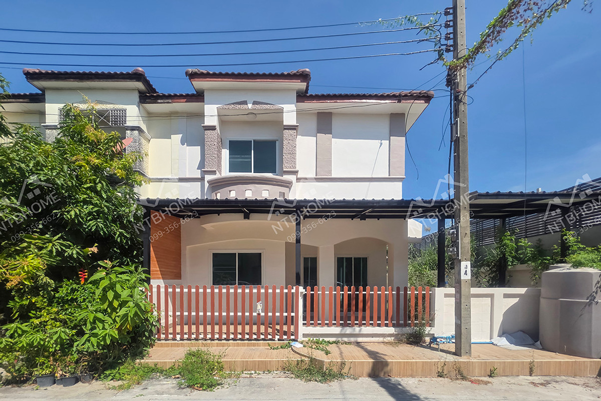 For SaleTownhomeNonthaburi, Bang Yai, Bangbuathong : Piyawararom 1 Bang Kruai - Sai Noi, newly renovated, complete additions, ready to move in, near MRT Khlong Bang Phai.