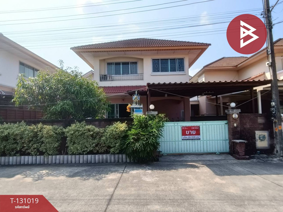 For SaleHouseMahachai Samut Sakhon : Single house for sale Beautiful house project along Than 8, Krathum Baen, Samut Sakhon