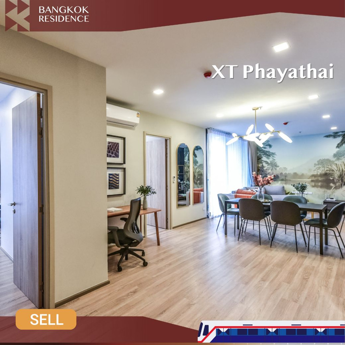 ขายคอนโดราชเทวี พญาไท : ยูนิตราคาดี 3 ห้องนอน 🌟  XT Huaikhwang  ใกล้ MRT ห้วยขวาง 🌟