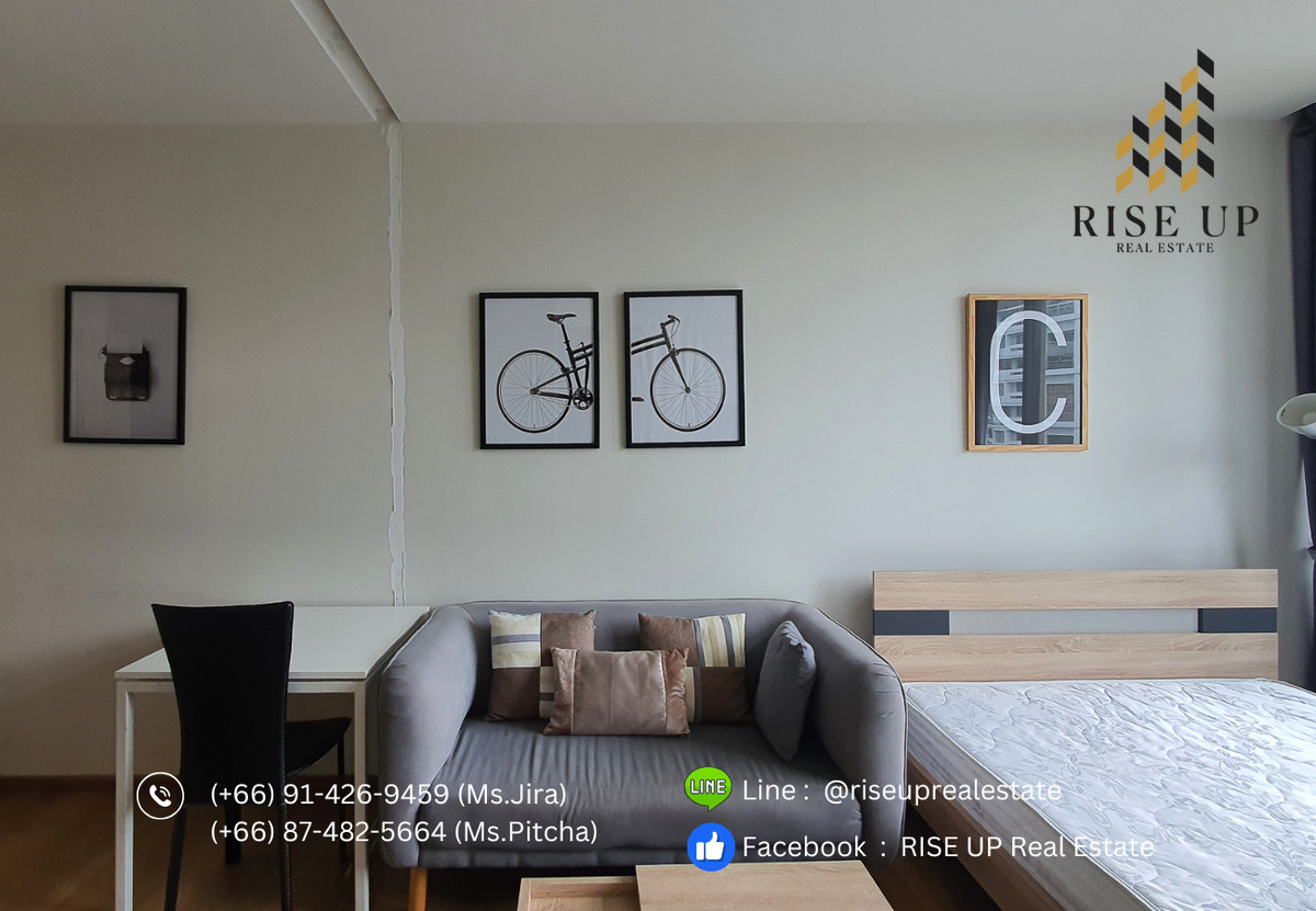 ให้เช่าคอนโดสุขุมวิท อโศก ทองหล่อ : คอนโดปล่อยเช่า 📣พาร์ค ออริจิ้น พร้อมพงษ์,  สตูดิโอ, 1 ห้องน้ำ, ขนาด 28 ตรม. 🔥15,000 บาท/เดือน🔥