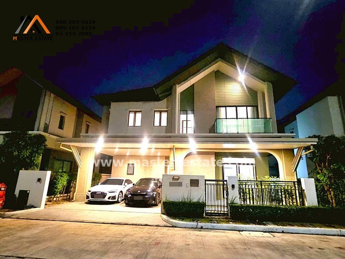 For SaleHouseNonthaburi, Bang Yai, Bangbuathong : Bangkok Boulevard Westgate, very beautiful, ready to move in, fully furnished, 52.3 sq m, 7 air conditioners, complete with all functional functions, beautiful, clean, in excellent condition, a brand new house, there is only one house.