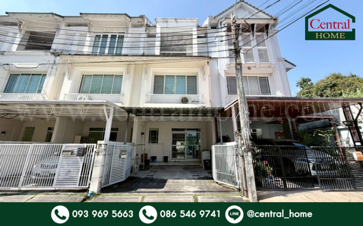 For SaleTownhomeRama5, Ratchapruek, Bangkruai : 3-story townhome, The Terrace Tiwanon, near MRT Ministry of Public Health.