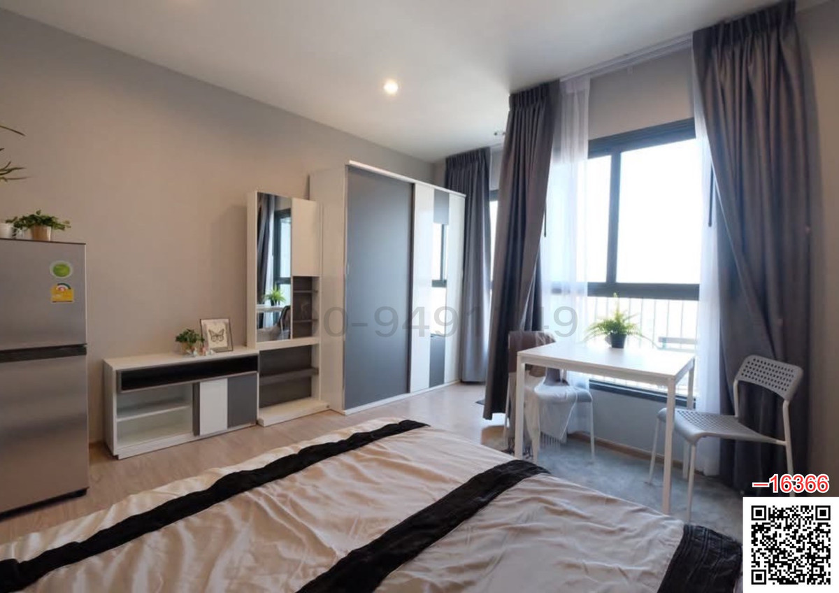 For RentCondoRamkhamhaeng, Hua Mak : Condo for rent, The Tree Hua Mak Interchange, near the Yellow line Lam Sali.