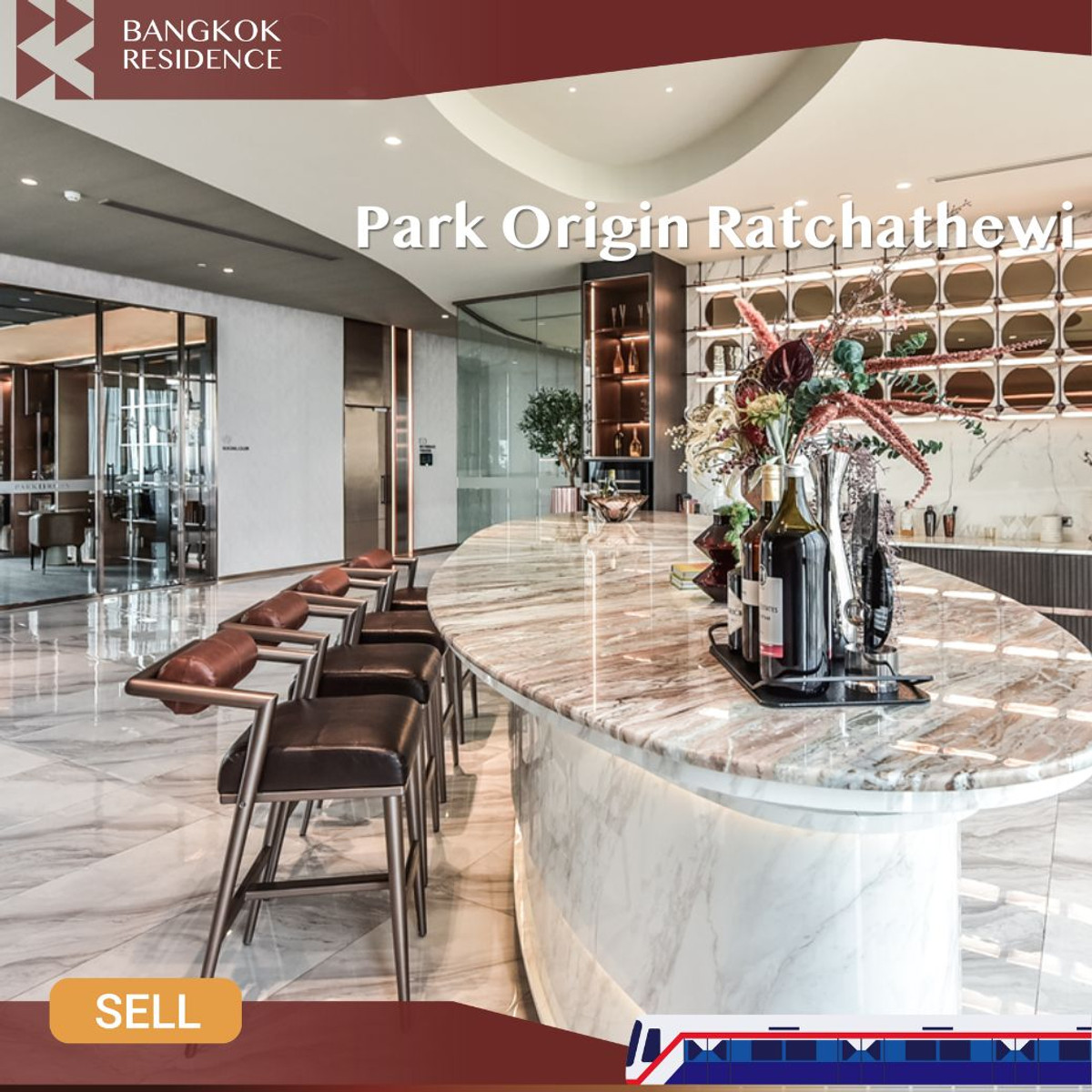 For SaleCondoRatchathewi,Phayathai : 🌆 Duplex 2 Bedroom Fully Furnished - Park Origin Ratchathewi 🚆 Near BTS Ratchathewi