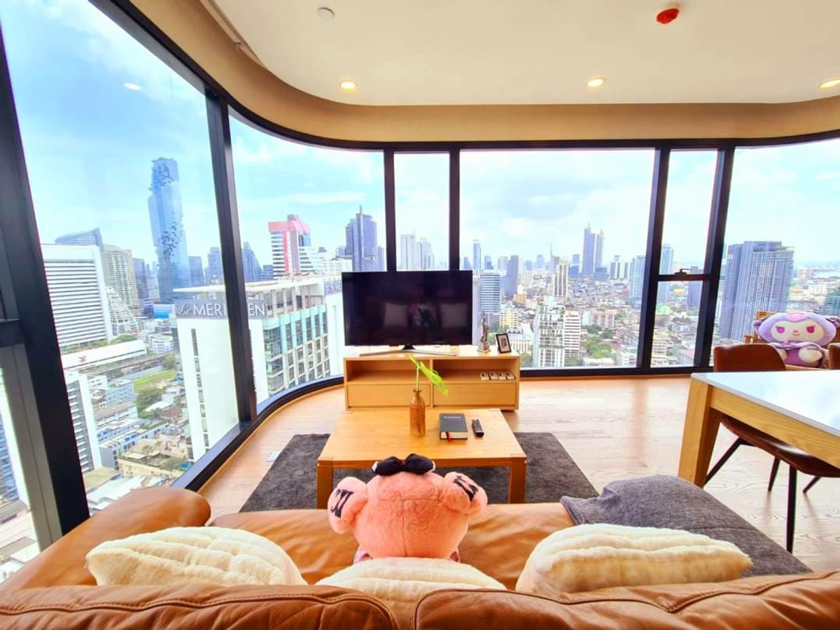 For RentCondoSiam Paragon ,Chulalongkorn,Samyan : Ashton Chula-Silom 2 Bed Panoramic View Glass Walls 60,000 per month