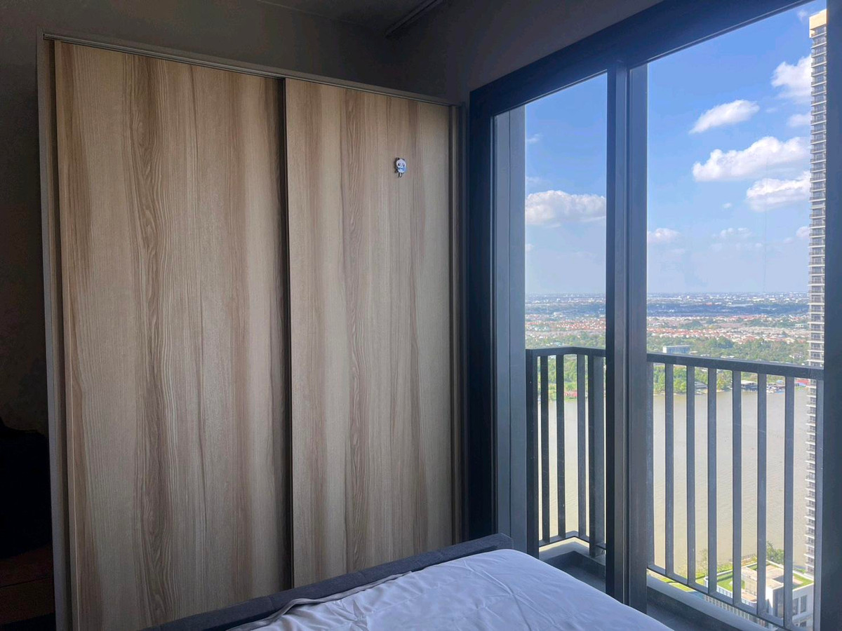 For RentCondoRattanathibet, Sanambinna : For rent, Politan Rive, 34th floor, size 30 sq m, river view, fully furnished, ready to move in, economical price.
