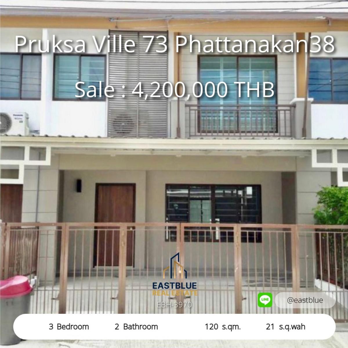 ขายทาวน์โฮมพัฒนาการ ศรีนครินทร์ : 12/02/2026, บ้านสวย 3 ห้องนอนใจกลางพัฒนาการ38 ใกล้ BTS เพียง 4.2 ลบ. 
เช่าได้เดือนละ 27,000 บาท ลงตัวทั้งอยู่อาศัยและลงทุน!