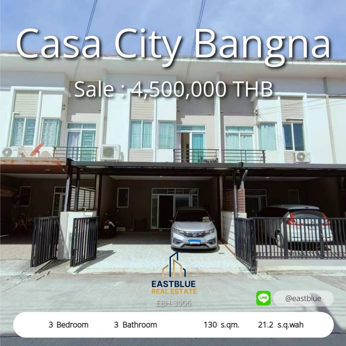 ขายทาวน์โฮมสมุทรปราการ สำโรง : 28/02/2026, บ้านสวย 3 ห้องนอน ใกล้บางนา ราคาพิเศษ 4.5 ล้าน 
เช่าคุ้ม 30,000 บาทต่อเดือน พร้อมเข้าอยู่อาศัยทันที