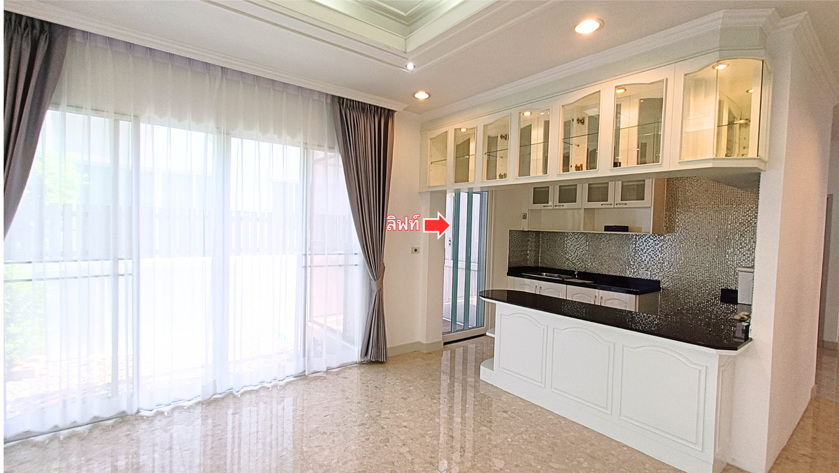 ขายบ้านพัฒนาการ ศรีนครินทร์ : ขาย พร้อมผู้เช่า yield 7.5%+ หมู่บ้านณุศาศิริ พระราม9-กรุงเทพกรีฑา มีลิฟท์ มีห้องแม่บ้าน 91 ตร.ว.  4ห้องนอน 4ห้องน้ำ  รีโนเวทใหม่ เดินน้ำ-ไฟใหม่ บ้านไม่ทรุด