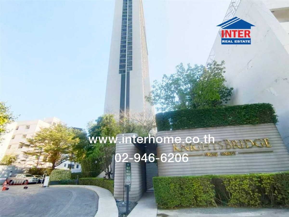 For SaleCondoOnnut, Udomsuk : Condominium 27.4 sq m. Knightsbridge Prime On Nut, near Big C On Nut, On Nut 77 Road, Sukhumvit Road, Watthana District, Bangkok.