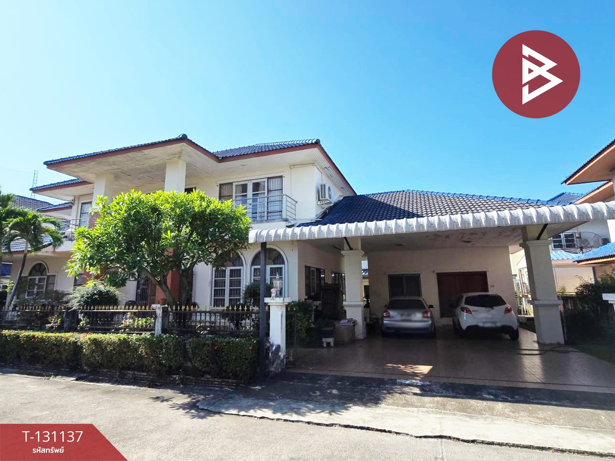 For SaleHousePattaya, Bangsaen, Chonburi : Single house for sale Sawadee Village, Ban Suan, Chonburi