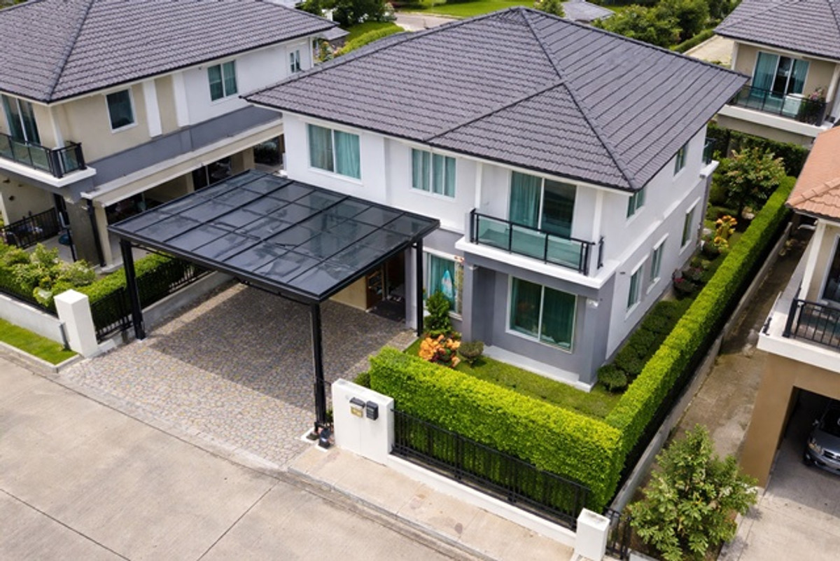 For RentHouseRattanathibet, Sanambinna : Denla Sch. Rama5 3km. Luxury 2 story detached house for rent 56sq.wa.Pinklao-Kanchanaphisek WatPhraN