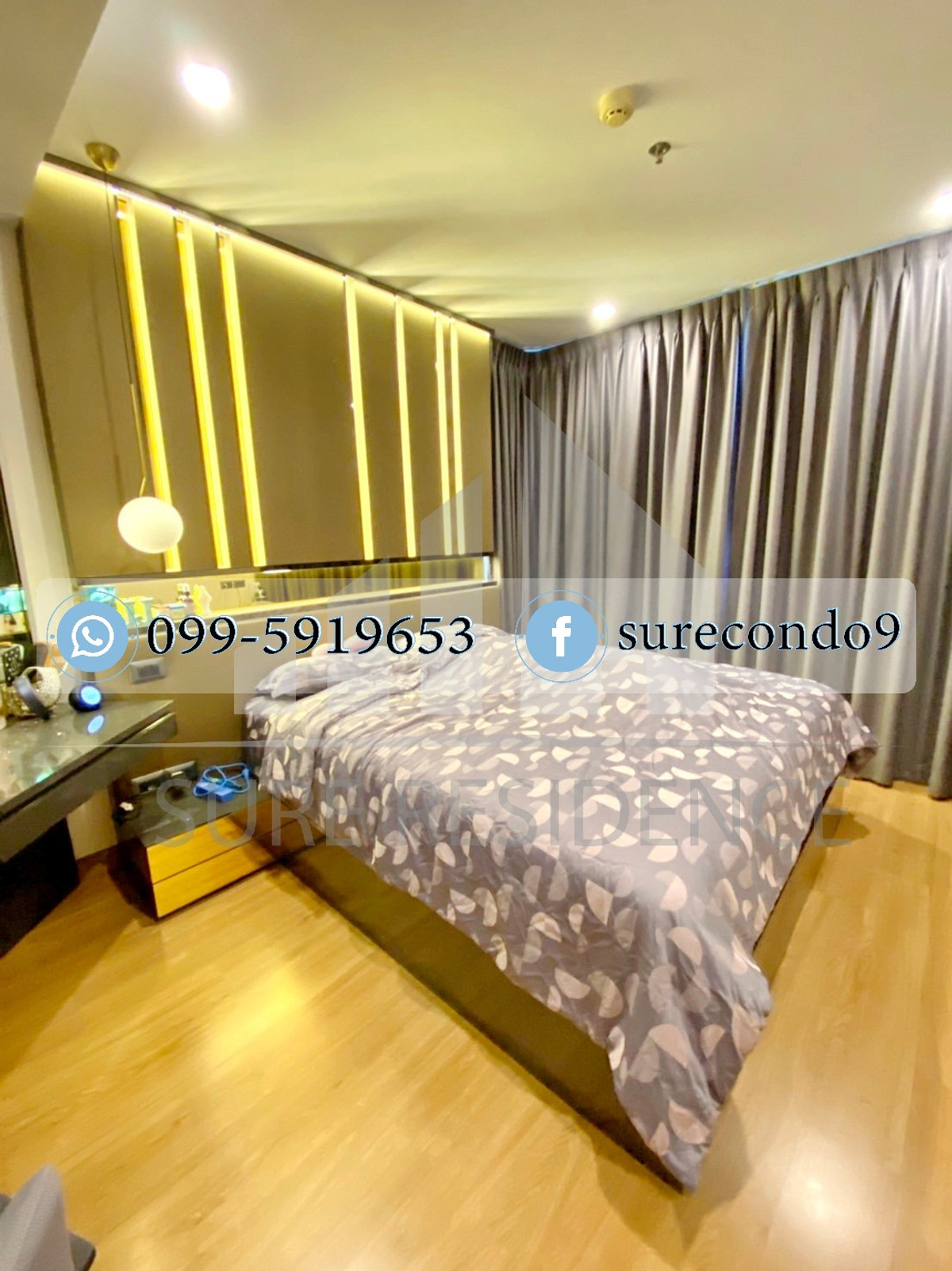 For RentCondoRama9, Petchburi, RCA : 0591♛Condo for rent 2 bedrooms♙Supalai Wellington 1♜MRT Cultural Center∞099-5919653,065-9423251🜲Line@sureresidence