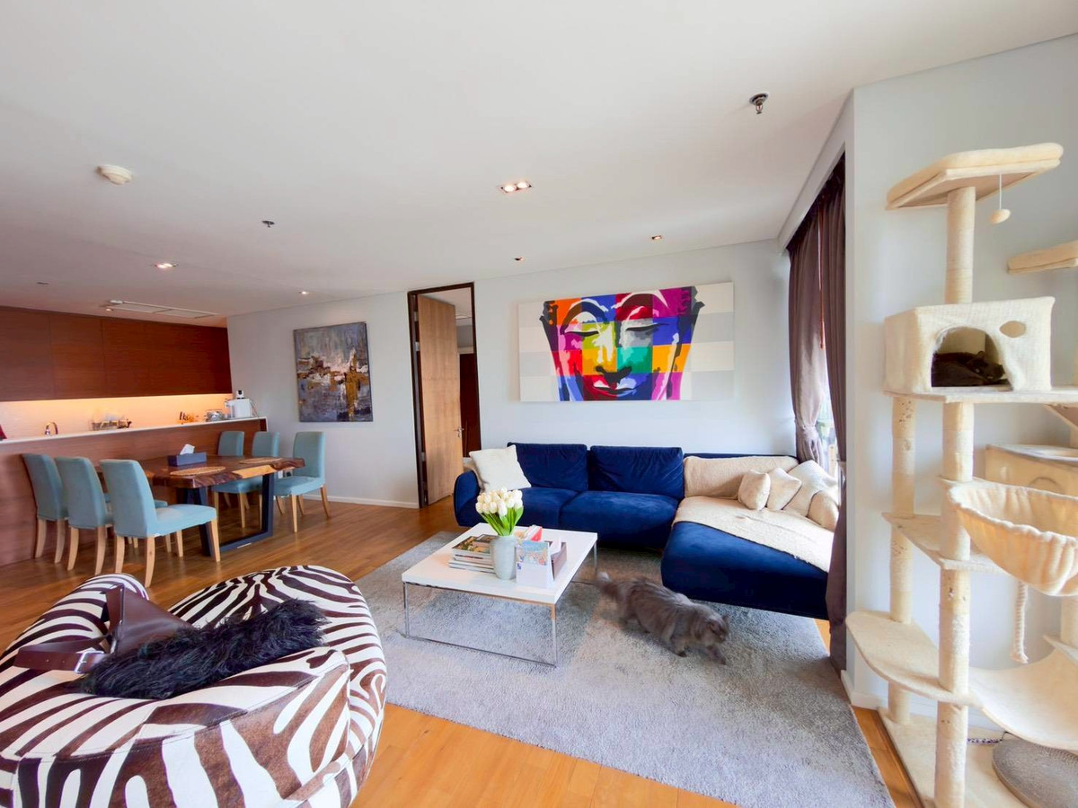 ให้เช่าคอนโดสุขุมวิท อโศก ทองหล่อ : Pet Friendly For RENT 120,000 THB Negotiable (3 Bed 254 Sqm) PARK View Condo @BTS Asoke 📣 - High Floor + Nice Park View