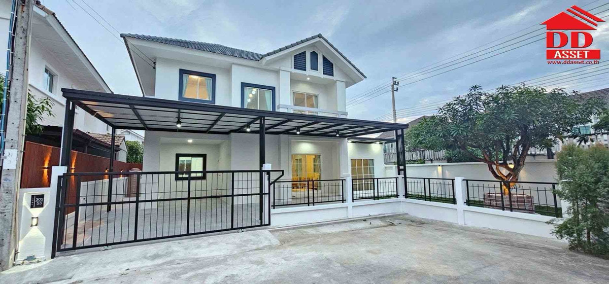 ขายบ้านเลียบทางด่วนรามอินทรา : ขายบ้านเดี่ยว บ้านลลิลแลนซีโอ (Lanceo Wongwaen-Ramintra) ถนนเลียบคลองสอวงแหวน-รามอินทรา รหัส : H8165