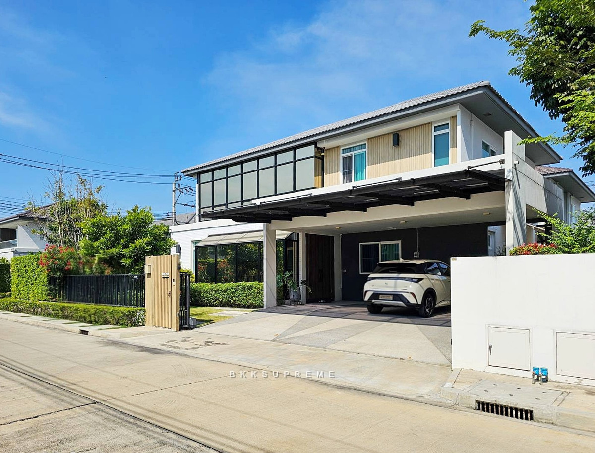 ให้เช่าบ้านนนทบุรี บางใหญ่ บางบัวทอง : (ให้เช่า) ** มัณฑนา เวสต์เกต (Mantana Westgate) บ้านเดี่ยว 2 ชั้น ใกล้ Central Westgate และ รถไฟฟ้าสายสีม่วง ตกเเต่งจัดเติมพร้อมอยู่ **