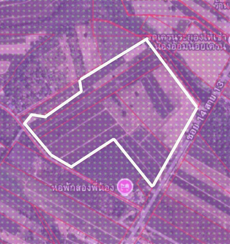 For SaleLandRayong : Land for sale in Nikhom Phatthana zone, 99 rai 7 sq.wa, with road frontage on two sides, near Amata China Zone.