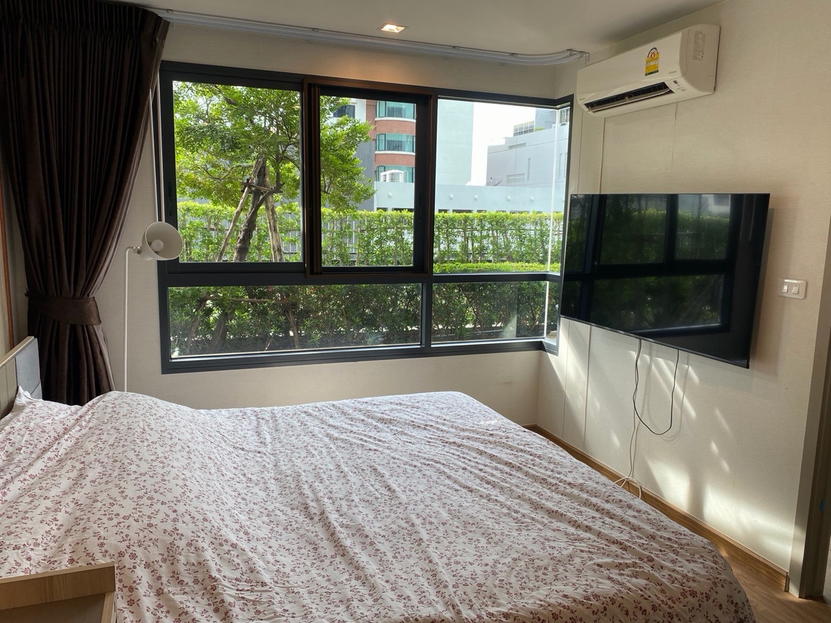 For SaleCondoOnnut, Udomsuk : Condo for sale Ideo Sukhumvit 93, rare item room, size 45 sq m., large balcony next to the garden, near BTS Bang Chak station, only 50 meters.