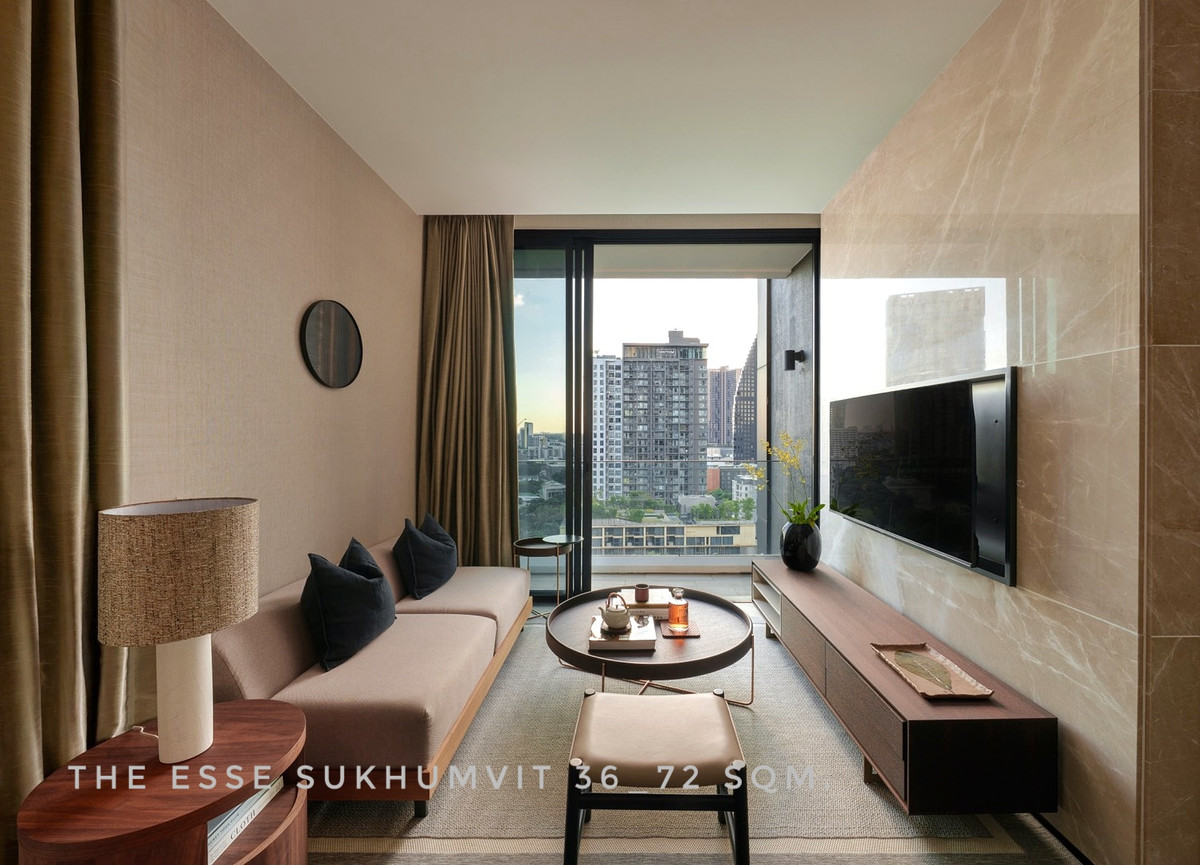 ให้เช่าคอนโดสุขุมวิท อโศก ทองหล่อ : 🎉For RENT-The ESSE Sukhumvit 36 | 0 m to BTS Thonglor luxury 2 bedrooms close Emquartier, Thonglor 