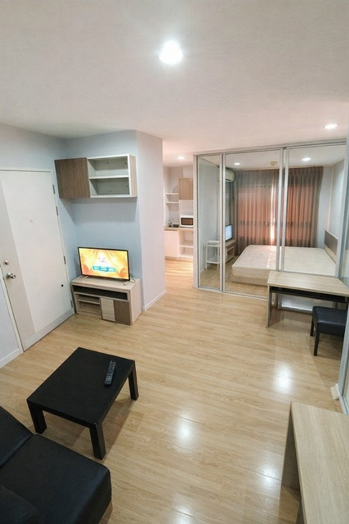 For RentCondoPattanakan, Srinakarin : MRT Srinuch 1.9km Condo for rent Lumpini Ville On Nut-Pattanakarn 23 sq.m. fully furnished and equip