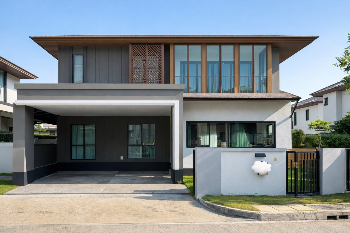 ให้เช่าบ้านพัฒนาการ ศรีนครินทร์ : ◈Burasiri Pattanakarn◈ Ready to move in • 4 Bedrooms 5 Bathrooms •1 Maid Room with Bathroom 