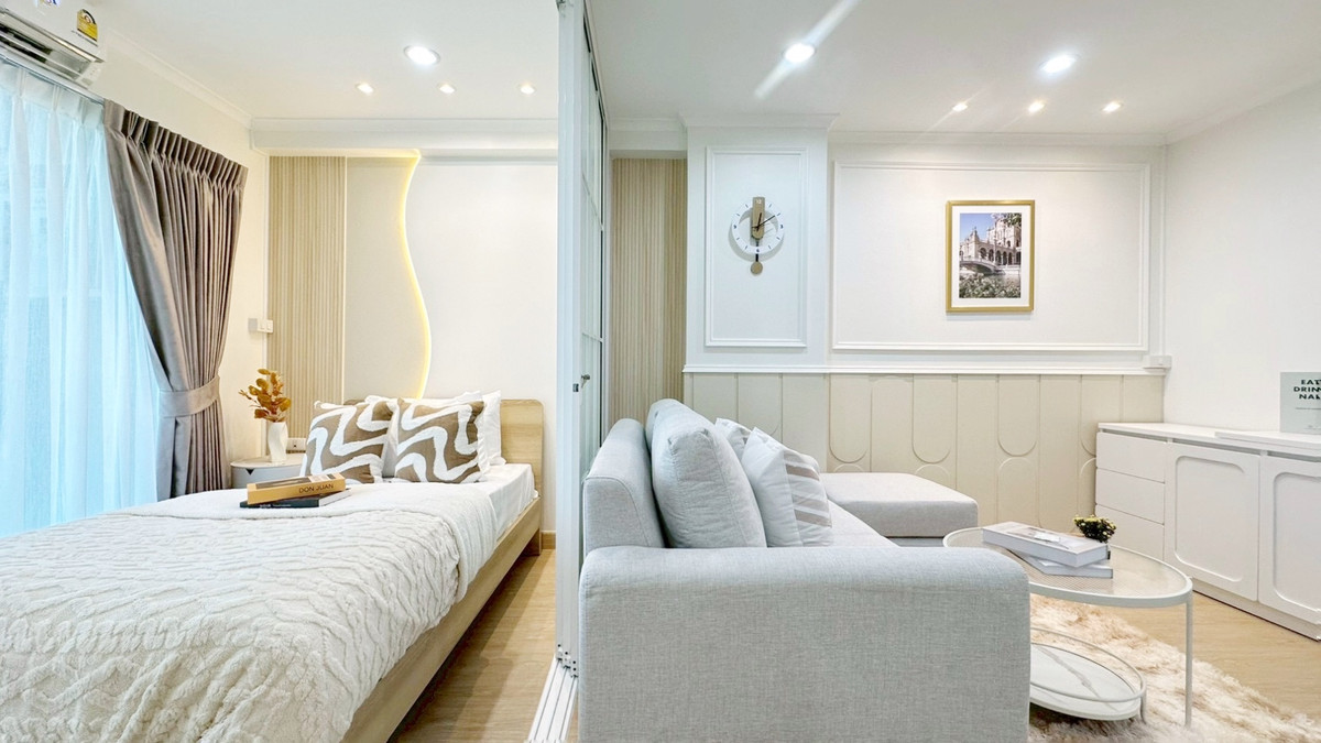 For SaleCondoRamkhamhaeng, Hua Mak : 🏙️ Lumpini Condo, 2 bedrooms, near BTS II, Lumpini Ville Ramkhamhaeng 26 🌷🌷 High floor, breathable, comfortable, price only 2,299,000 baht ✨✨