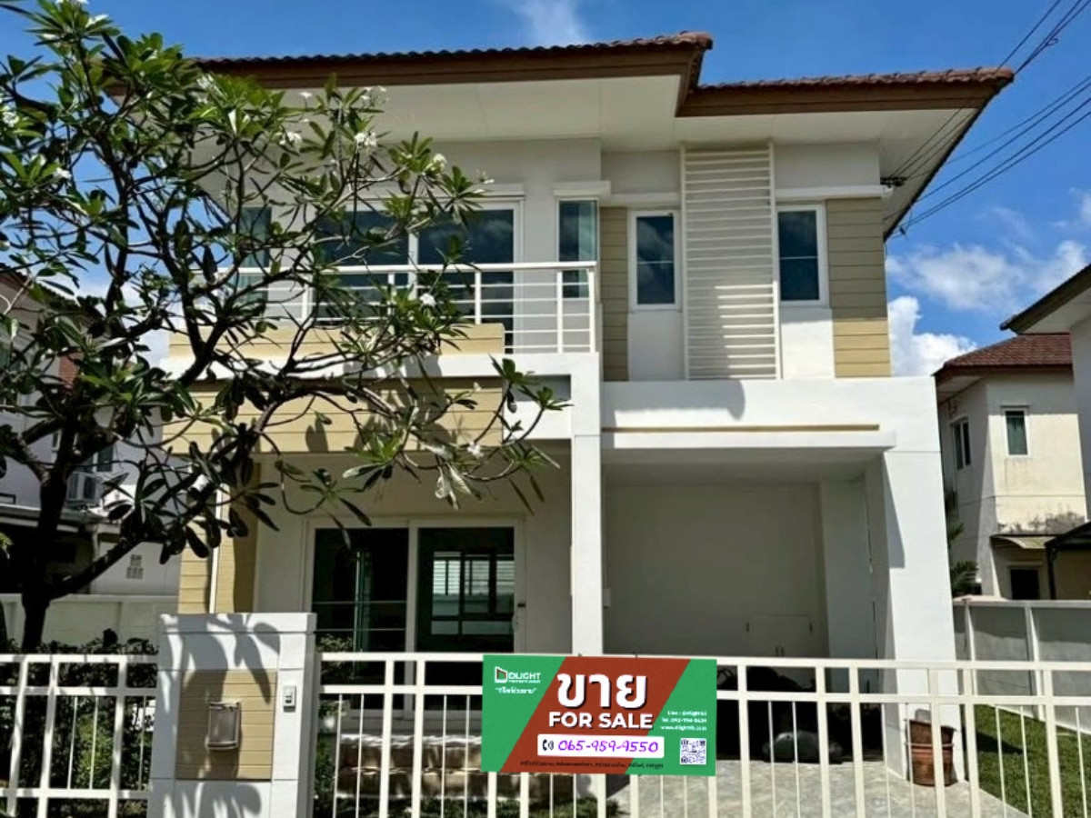 For SaleHouseNawamin, Ramindra : Single house, Saransiri Ramintra 2, Bang Chan, Khlong Sam Wa District, 3 rooms, 2 bathrooms, 52.5 sq m, usable area 162 sq m, 4.490 million baht, quiet, ready to move in condition.