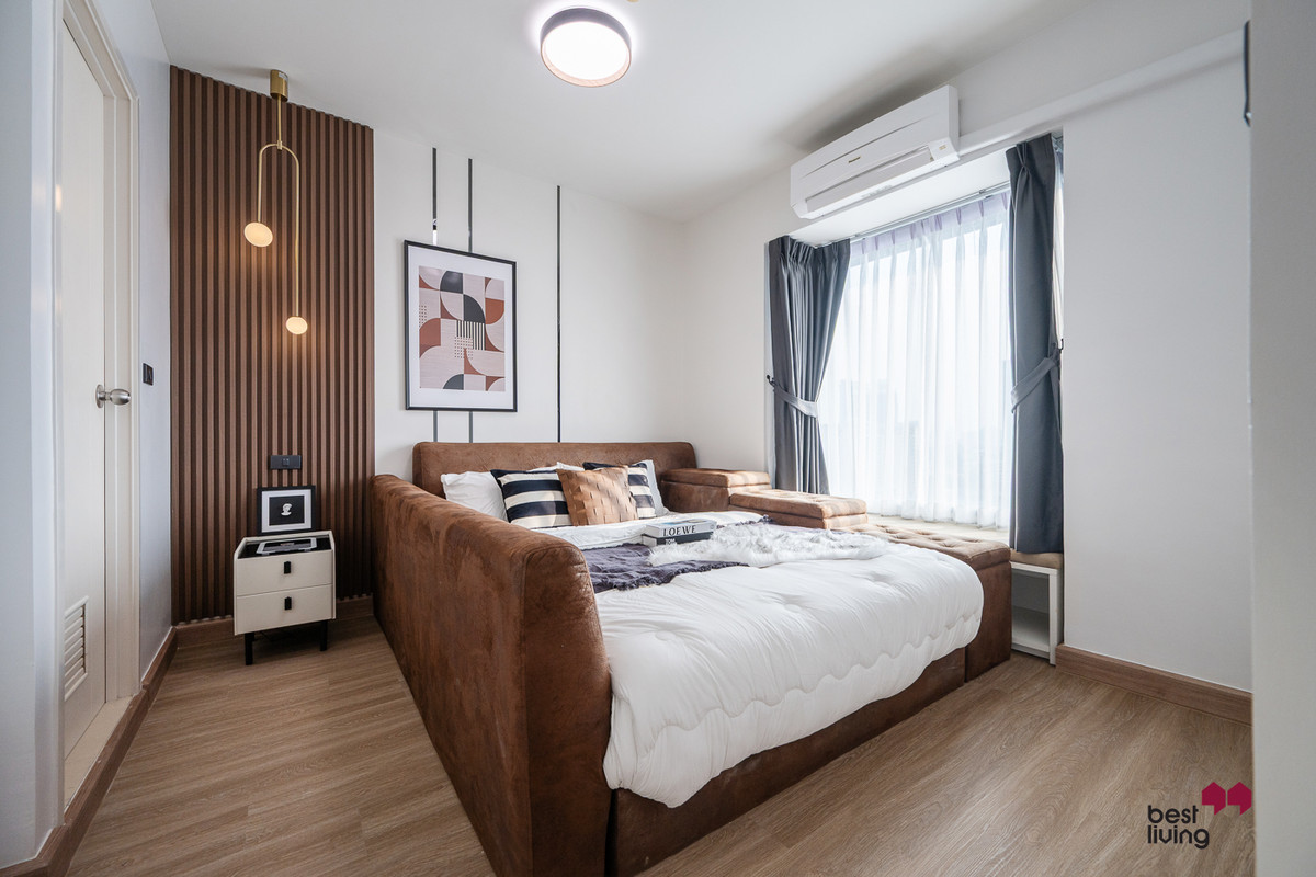 ขายคอนโดรามคำแหง หัวหมาก : คอนโดห้องใหญ่ ชั้นสูง ทิศใต้ วิวโล่ง ใกล้ Airport Link