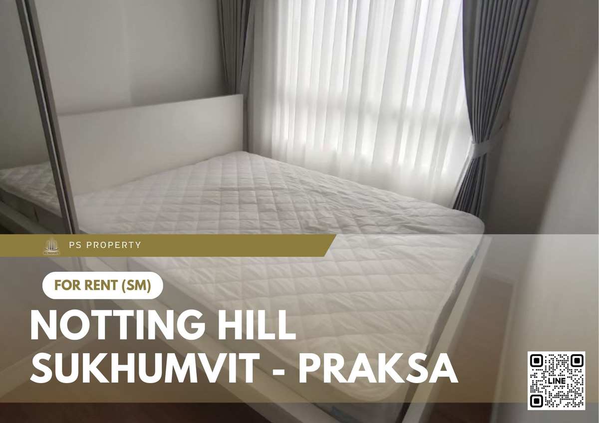 For RentCondoSamut Prakan,Samrong : For rent 📍 Notting Hill Sukhumvit - Praksa 📍 Fully furnished with appliances. Near BTS Praksa.