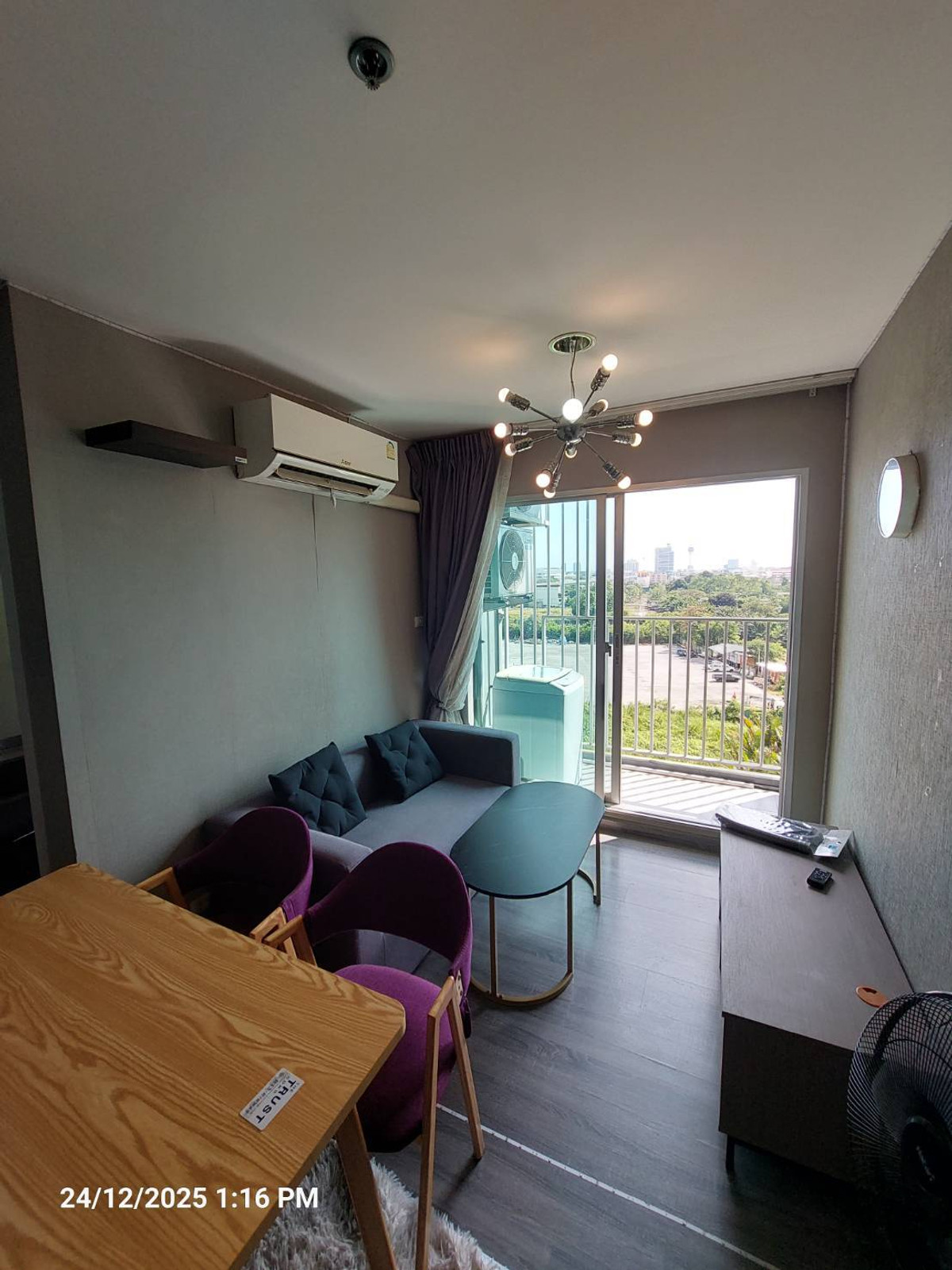 For RentCondoSamut Prakan,Samrong : 🔥🔥 Condo for rent The Trust Erawan 🔥🔥 🏢 1 bedroom | 1 bathroom 📐 Size 29 sq m. 🏬 7th floor