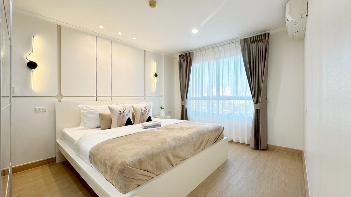 For SaleCondoRamkhamhaeng, Hua Mak : 🏙️ Lumpini Condo, 2 bedrooms, near BTS II, Lumpini Ville Ramkhamhaeng 26 🌷🌷 High floor, breathable, comfortable, price only 2,299,000 baht ✨✨