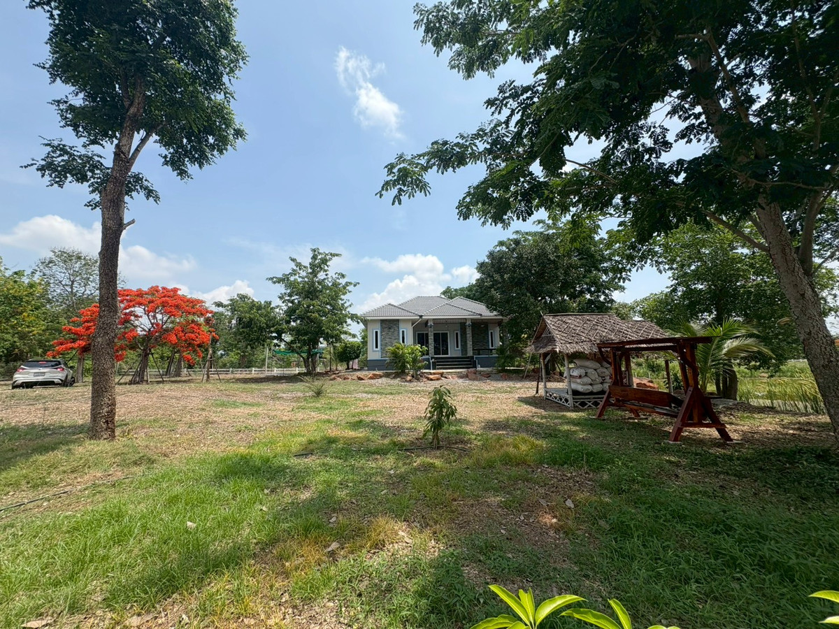 บ้านนครปฐม : 💥 ขายบ้านใหม่บนที่ดินใหญ่  เมืองนครปฐม (ที่ดินเกือบครึ่งไร่กว่าแบบนี้ หายากมาก!)  บรรยากาศเหมือนรีสอร์ทส่วนตัว  ล้อมรอบด้วยต้นไม้ใหญ่ ลมดีทั้งวัน เงียบสงบ เป็นส่วนตัวมาก บ้านตั้งบนที่ดอน น้ำไม่ท่วม