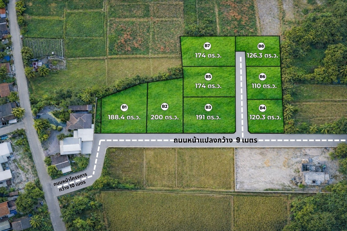For SaleLandChiang Mai : Flood-free, clear mountain views, peaceful and green surroundings, with convenient access to the city.