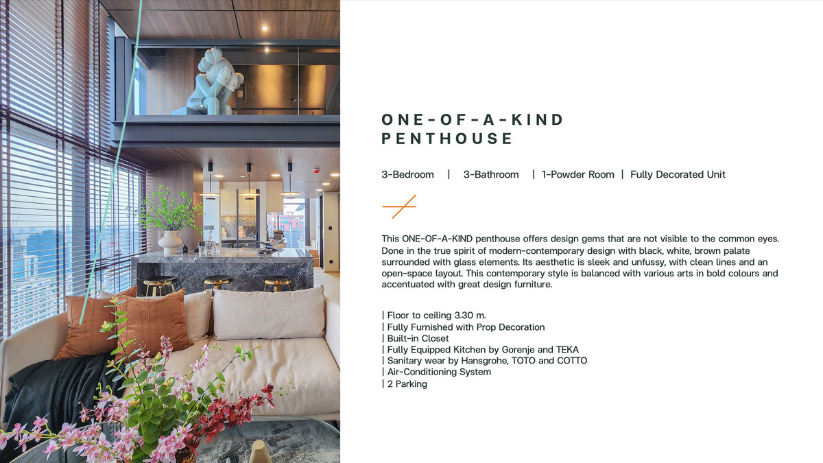 For SaleCondoRatchathewi,Phayathai : 🚀 CONNER Ratchathewi - 170 sq m. Duplex Penthouse* 3 bedrooms, 4 bathrooms, beautifully decorated 092-545-6151 (Tim)