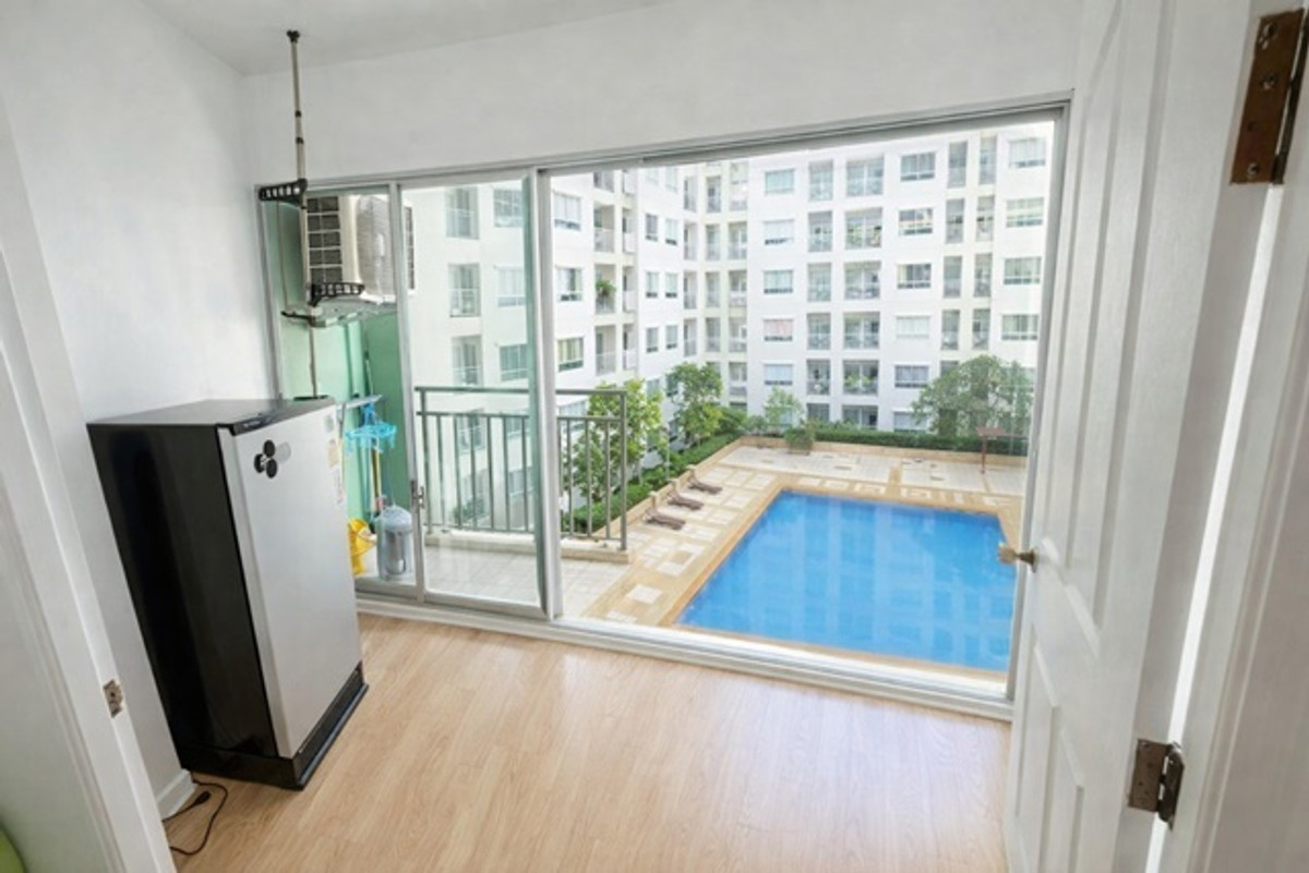 For RentCondoNawamin, Ramindra : Central Ramintra 100m. BTS WatPhraSiMahathat 450m. Condo for rent Lumpini Ville Ramintra Laksi 31sq.