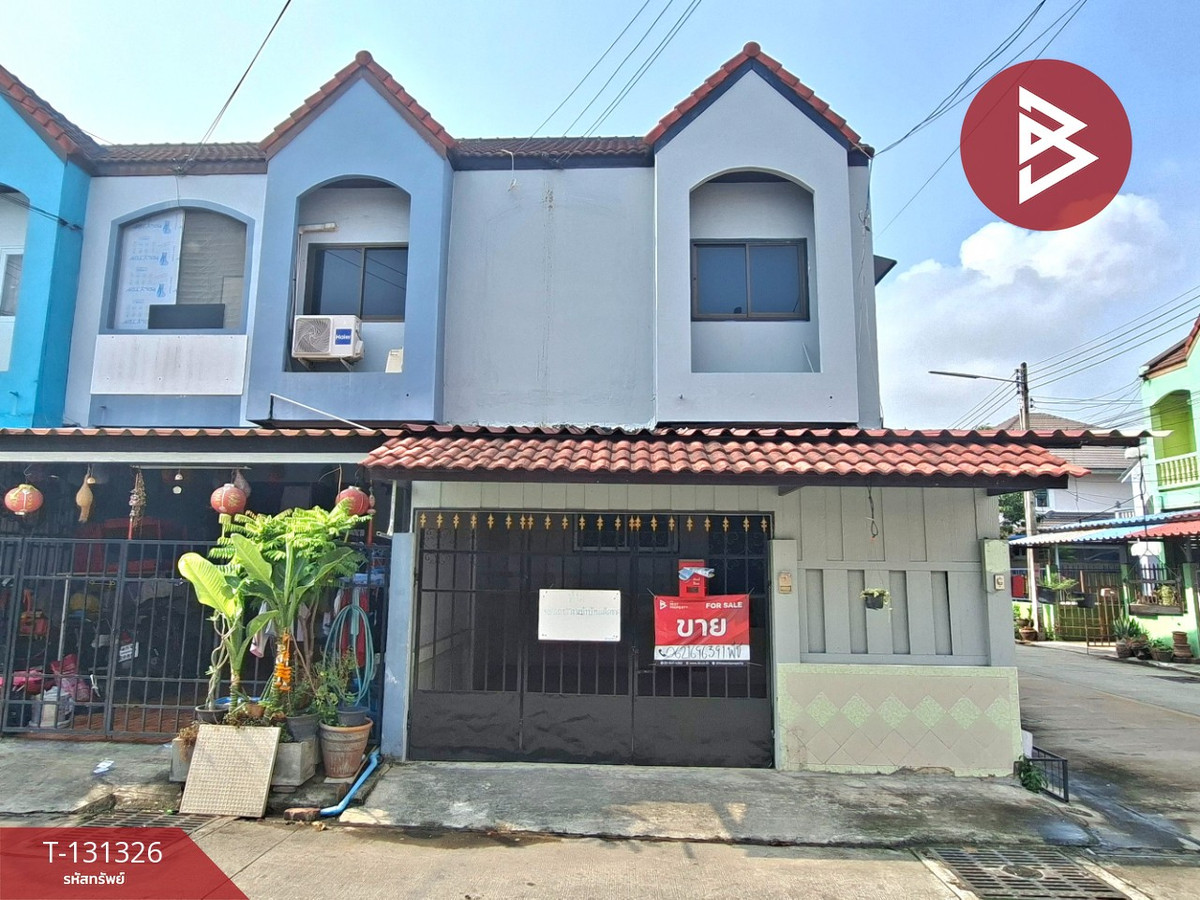 For SaleTownhomePattaya, Bangsaen, Chonburi : Townhouse for sale Pasiri Village 9, Ban Suan Soi 11, Nong Khang Khok, Chonburi