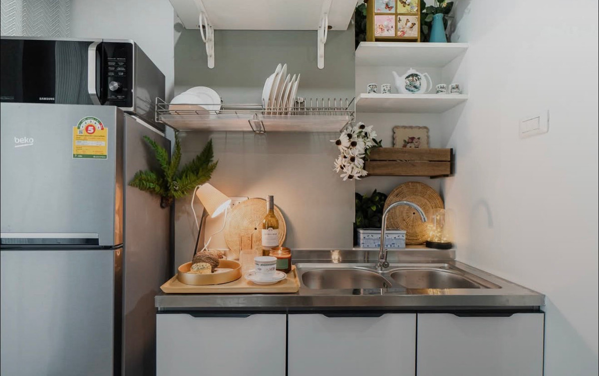 ขายคอนโดอ่อนนุช อุดมสุข : ขายด่วน 📍 Lumpini Ville On Nut 46 📍 เฟอร์นิเจอร์ และ เครื่องใช้ไฟฟ้าครบ ใกล้ MRT ศรีนุช 